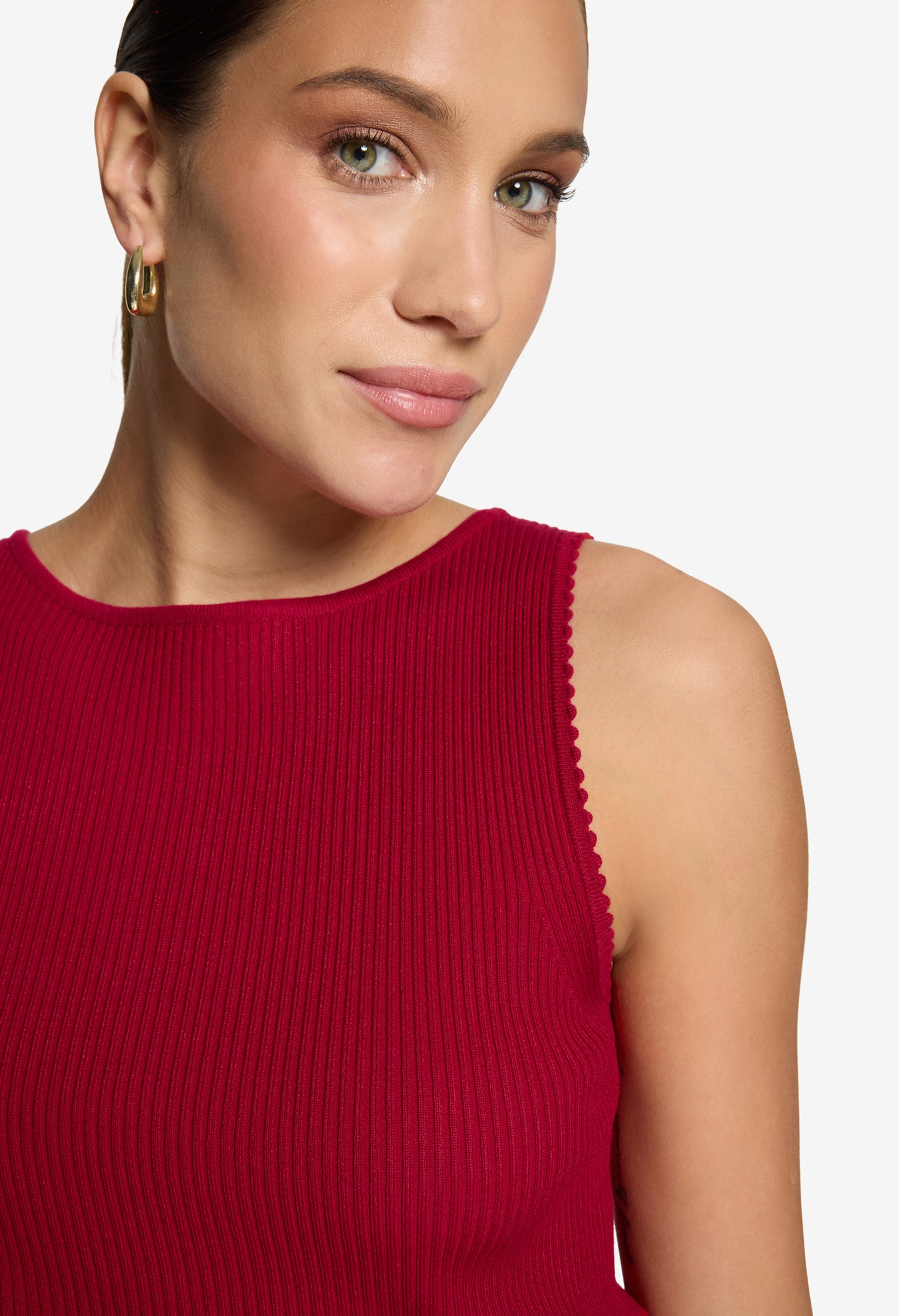 Sleeveless Ribbed Top