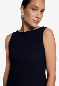Sleeveless Ribbed Top