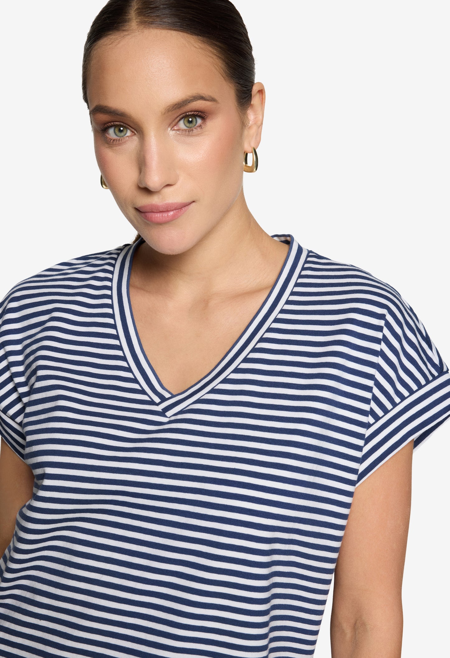 Striped V-Neck T-Shirt