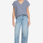 Striped V-Neck T-Shirt