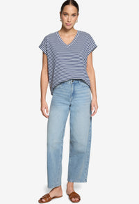 Striped V-Neck T-Shirt