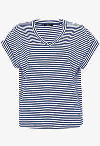 Striped V-Neck T-Shirt