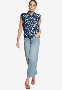 Floral Sleeveless Shirt