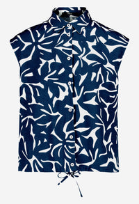 Floral Sleeveless Shirt