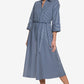 Striped Midi Shirt Dress