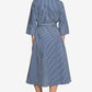 Striped Midi Shirt Dress