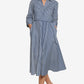 Striped Midi Shirt Dress