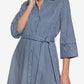 Striped Midi Shirt Dress