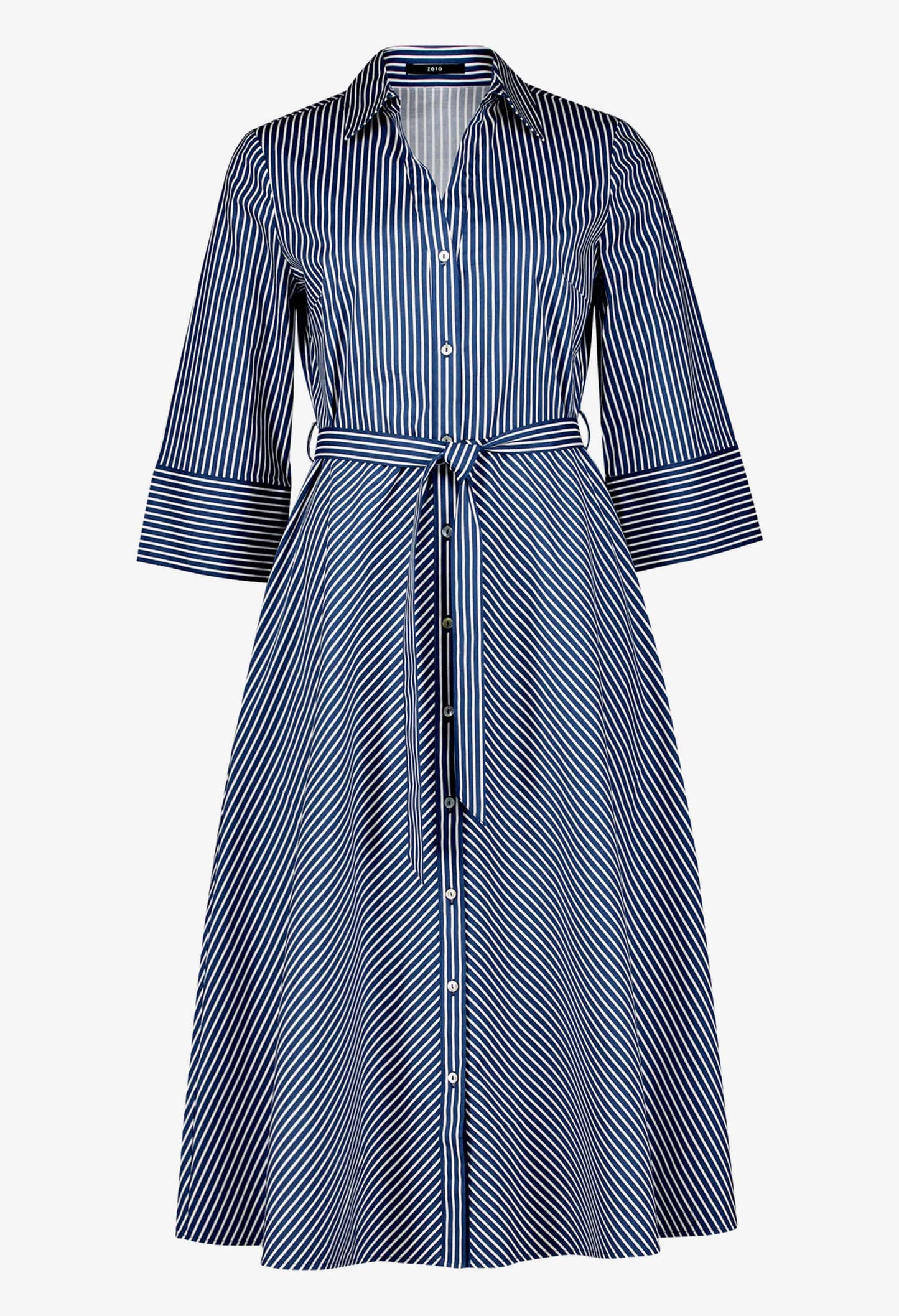 Striped Midi Shirt Dress