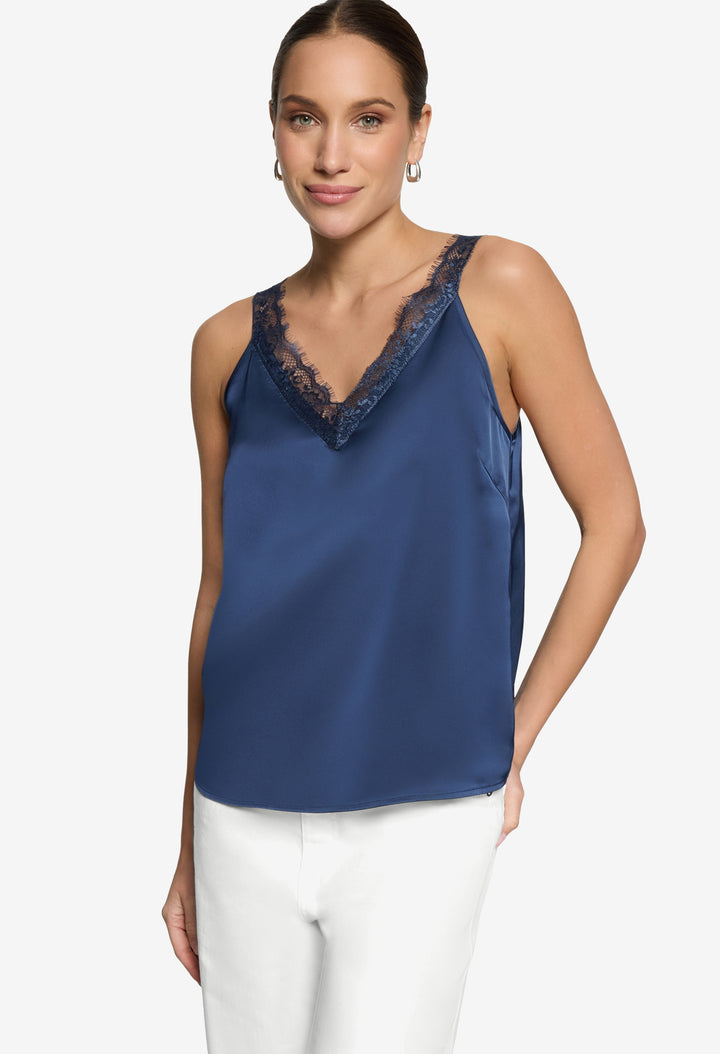 Lace Detail Satin Cami