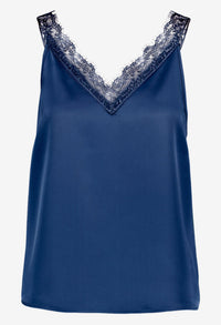 Lace Detail Satin Cami