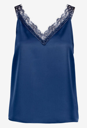 Lace Detail Satin Cami