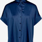 Short Sleeve Satin Blouse