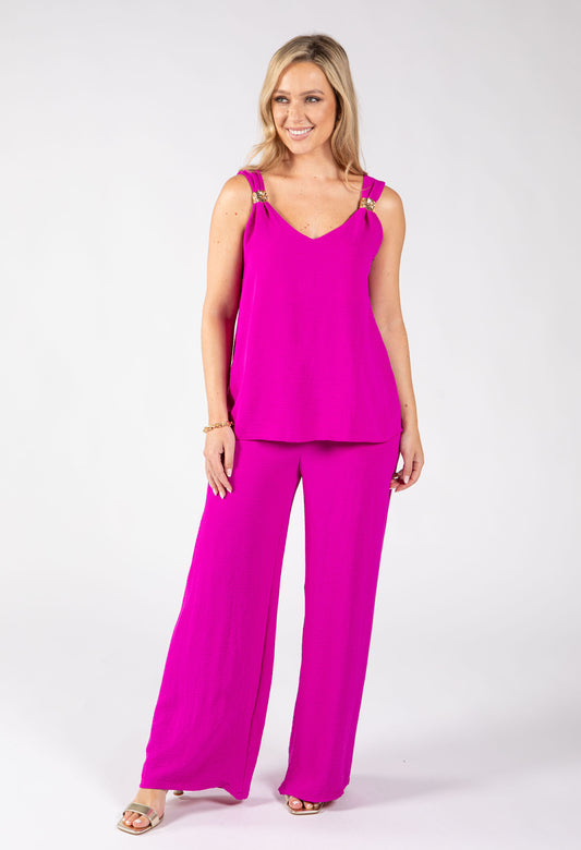 Cleo Gold Detail Sleeveless Co-Ord