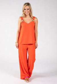 Cleo Gold Detail Sleeveless Co-Ord