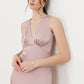 V-Neck Satin Maxi Dress