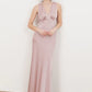 V-Neck Satin Maxi Dress