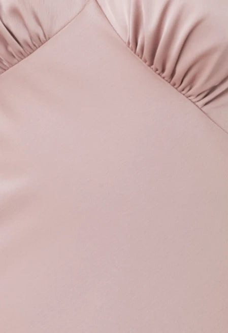 V-Neck Satin Maxi Dress