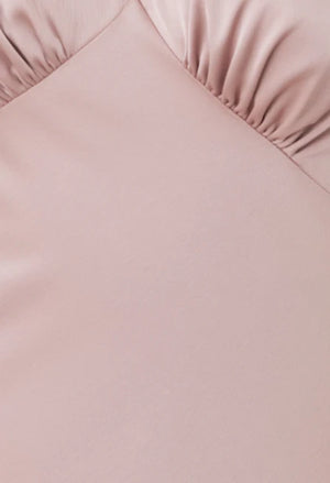 V-Neck Satin Maxi Dress