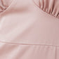 Angel Sleeve Satin Maxi Dress