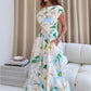 Betty Asymmetric Floral Print Midi Dress