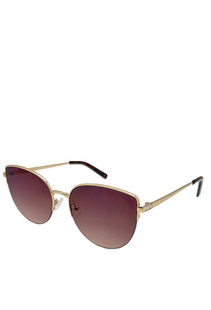 Half Frame Aviator Sunglasses