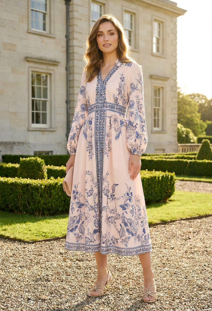 Floral Print Midi Dress