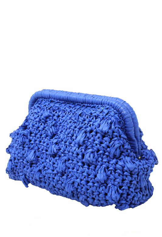 Woven Straw Clutch Bag