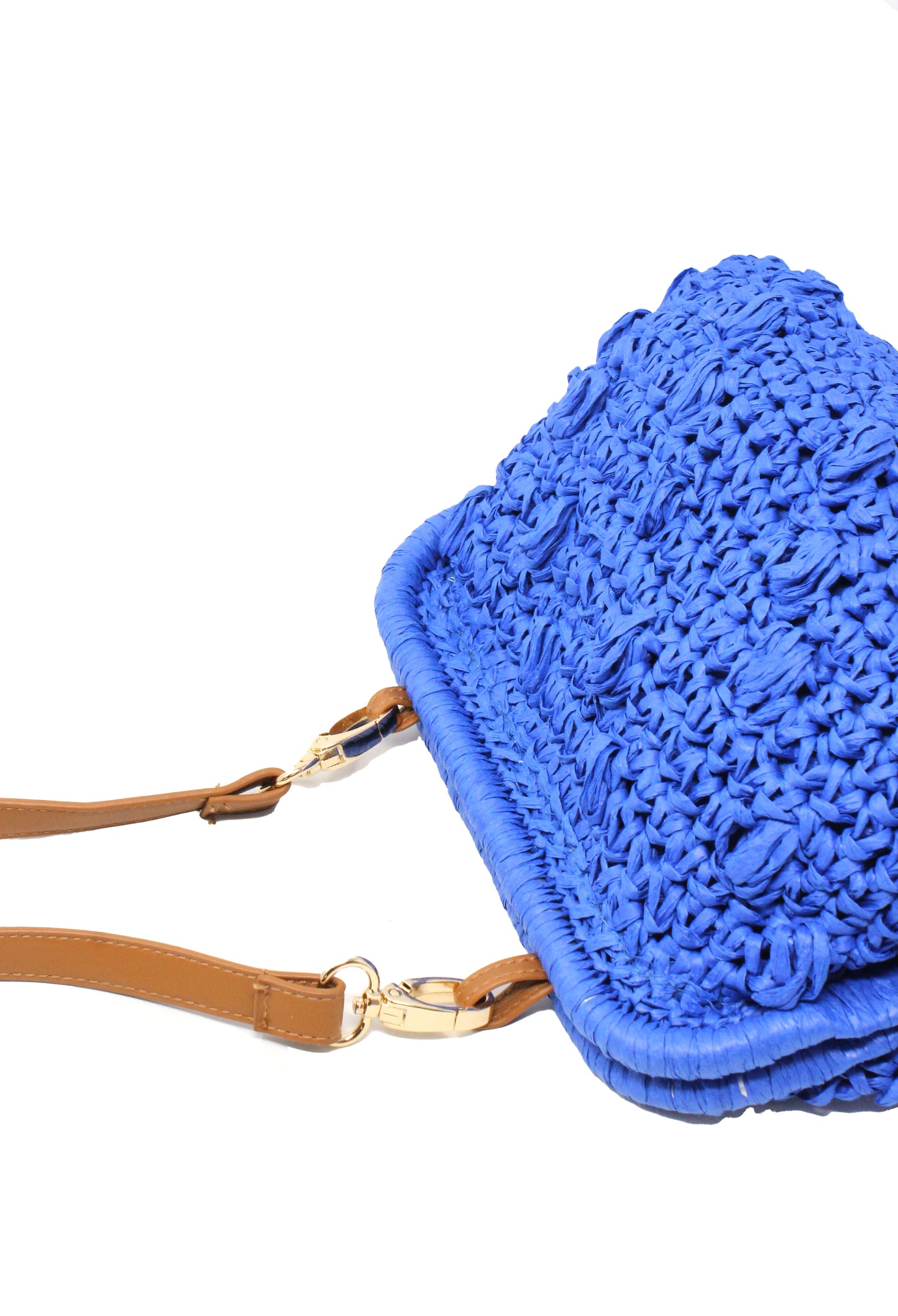 Woven Straw Clutch Bag