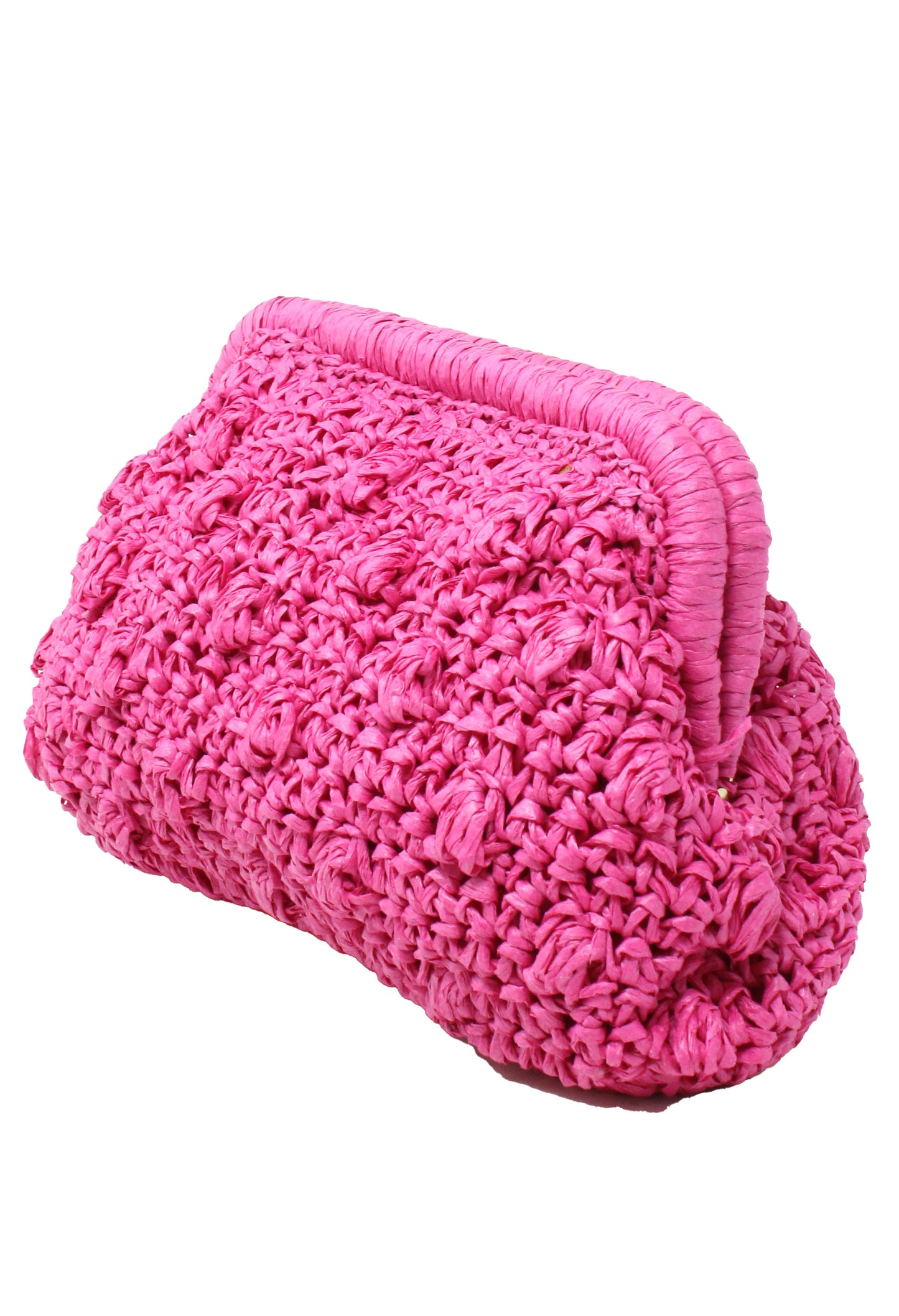 Woven Straw Clutch Bag