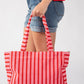 Striped Towel Tote Bag