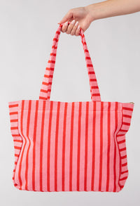 Striped Towel Tote Bag