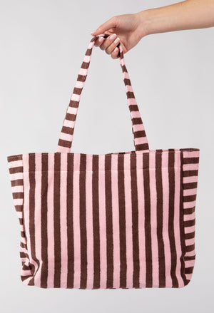 Striped Towel Tote Bag