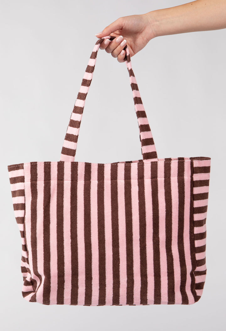 Striped Towel Tote Bag