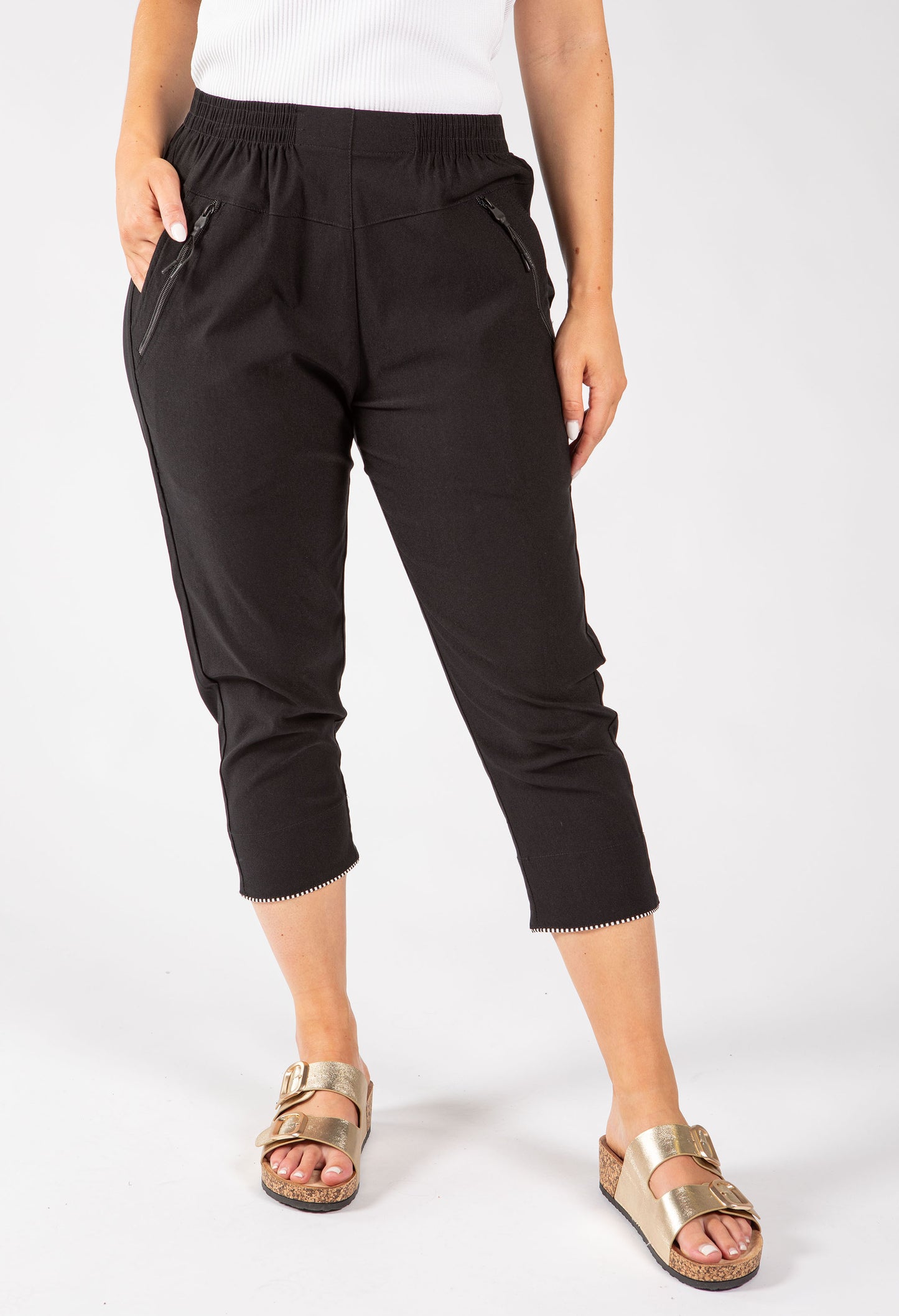 Pull On Capri Trousers