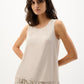 Chic Top with Embroidered Hem