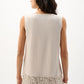Chic Top with Embroidered Hem