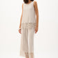 Chic Top with Embroidered Hem