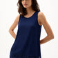 Chic Top with Embroidered Hem