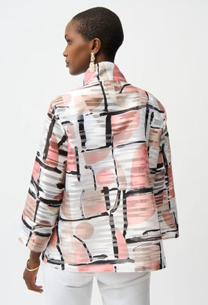 Organza Jacquard Abstract Boxy Jacket
