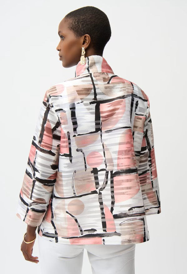 Organza Jacquard Abstract Boxy Jacket