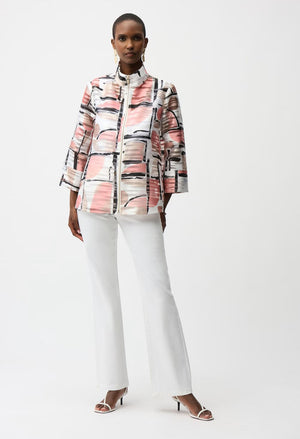 Organza Jacquard Abstract Boxy Jacket