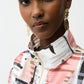 Organza Jacquard Abstract Boxy Jacket