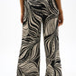 Wide-leg Abstract Trousers