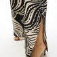 Wide-leg Abstract Trousers