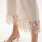 Wide-leg Cropped Trousers