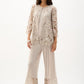 Embroidered Floral Open-front Cardigan