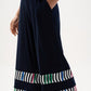 Striped Casual High-waisted Trousers