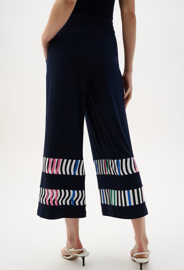 Striped Casual High-waisted Trousers