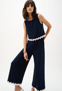 Cropped Sleeveless Jumpsuit